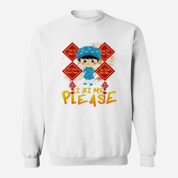 Li Xi Me Please For Girl Wish Vietnamese Kid Lunar New Year Sweatshirt