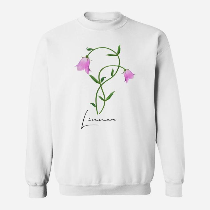 Linnea Flower Twinflower Wildflower Wild Flower Pink Flowers Sweatshirt