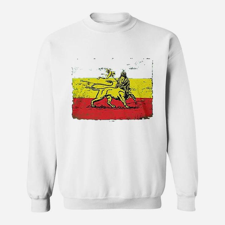 Lion Flag Rasta Jamaican Religion Pride Sweatshirt