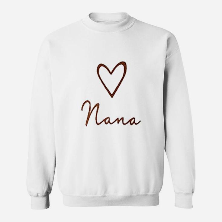 Love Nana Heart Sweatshirt