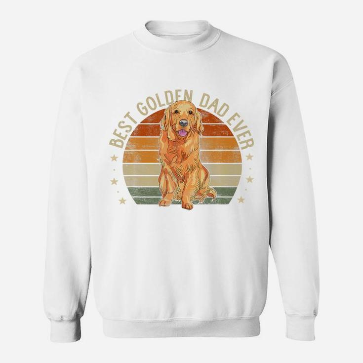 Mens Best Golden Dad Ever Retro Golden Retriever Gifts Dog Sweatshirt Sweatshirt