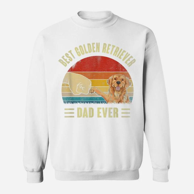 Mens Best Golden Retriever Dog Dad Ever Shirt Fathers Day Vintage Sweatshirt