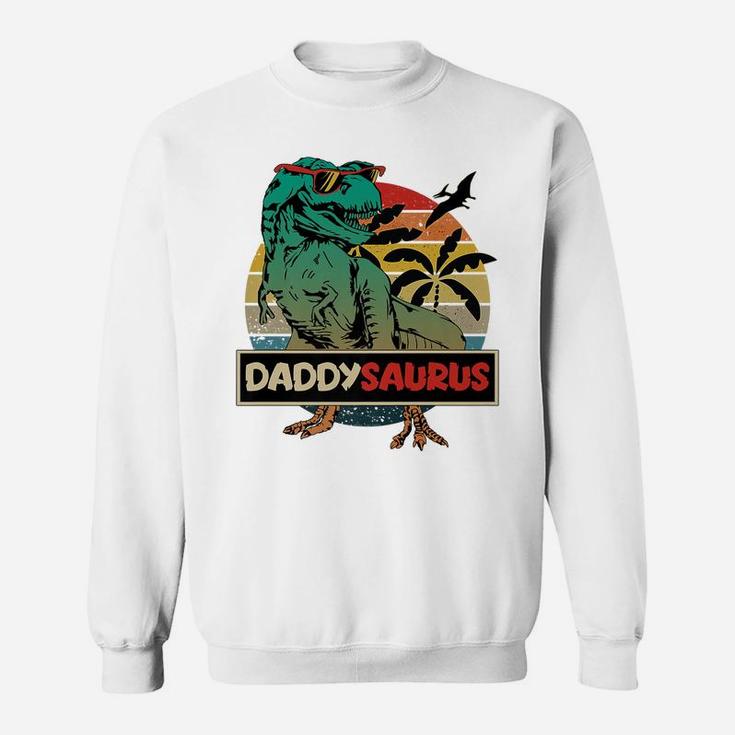 Mens Matching Family Daddysaurus T-Rex Father's Day - Dad Sweatshirt