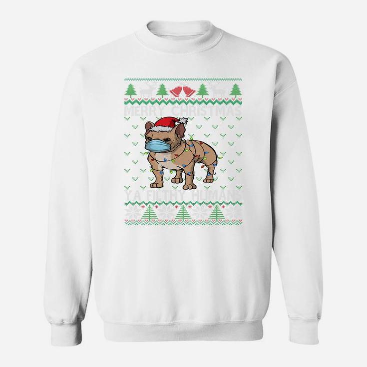 Merry Christmas Frenchie Dog Ugly Christmas French Bulldog Sweatshirt Sweatshirt