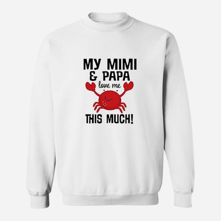 Mimi And Papa Love Me Crab Baby Sweatshirt
