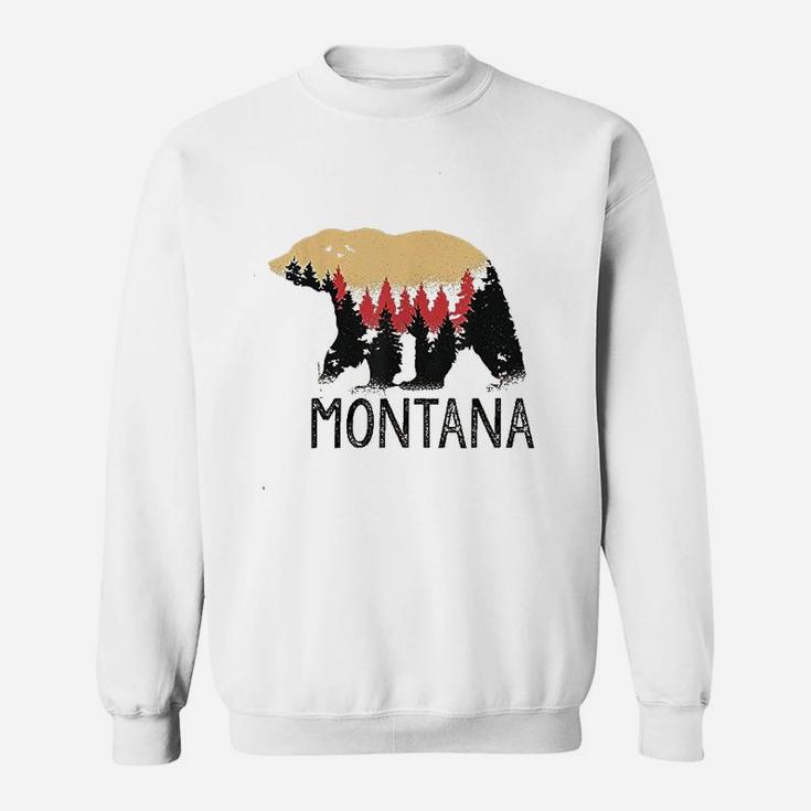 Montana Vintage Grizzly Bear Nature Outdoor Souvenir Gift Sweatshirt