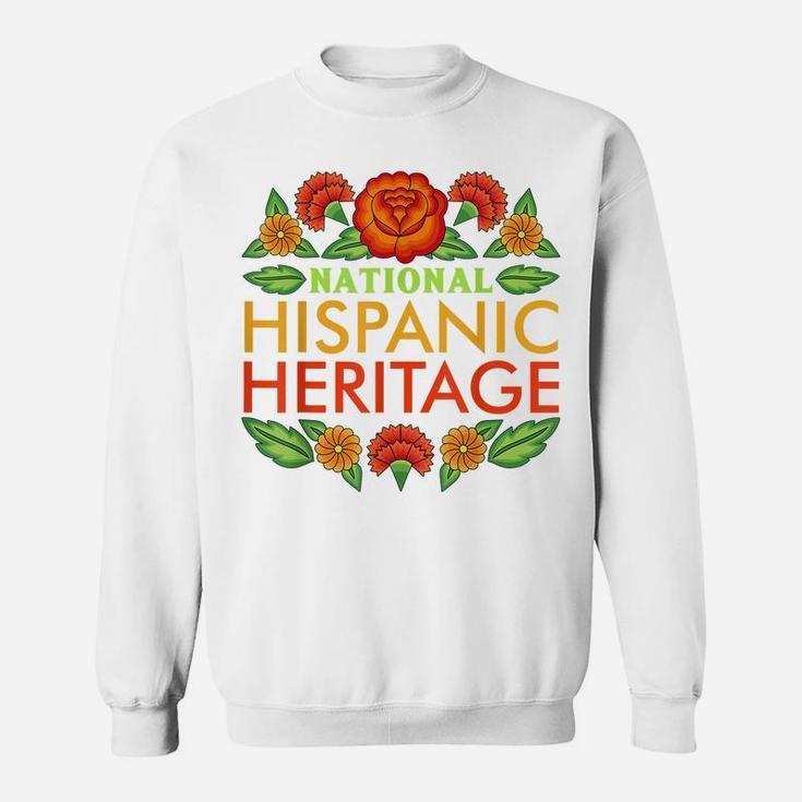 National Hispanic Heritage Month Dahlia Flower Mexico Latino Sweatshirt