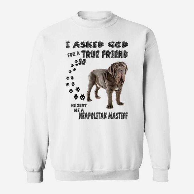 Neapolitan Mastiff Quote Mom Dad, Mastino Napoletano Dog Raglan Baseball Tee Sweatshirt
