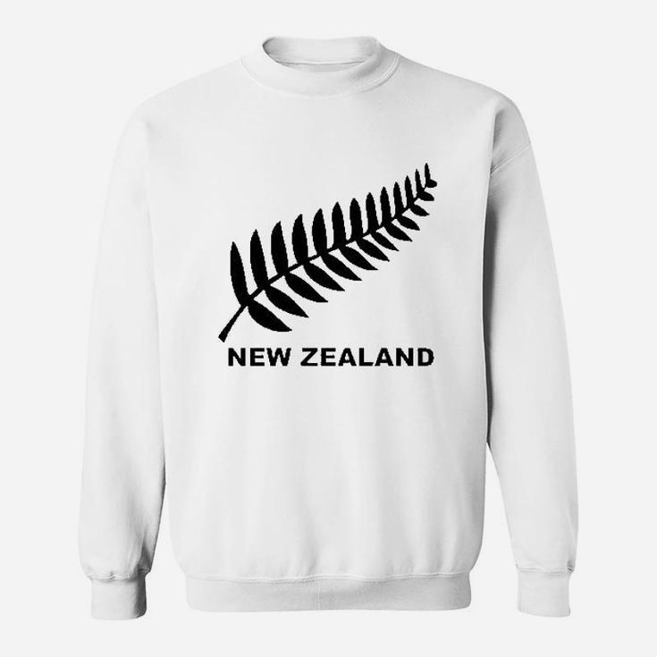 New Zealand Retro Soccer Rugby Kiwi Fern Crest Sweatshirt