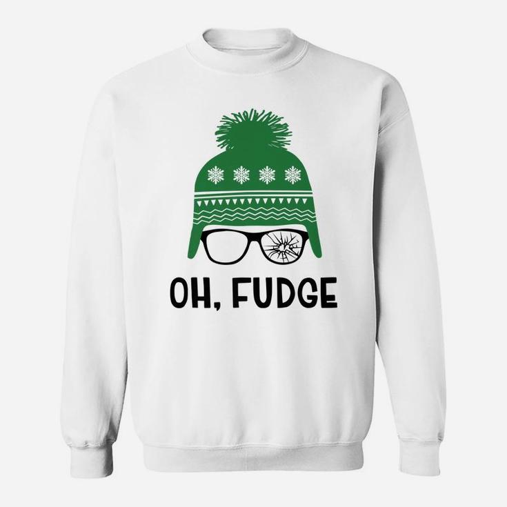 Oh Fudge Funny Christmas Saying, Vintage Xmas Sweatshirt