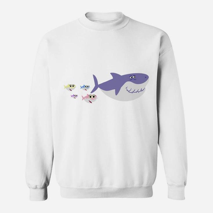 Papa Shark Doo Doo Christmas Gift Matching Family Pjs & Sweatshirt