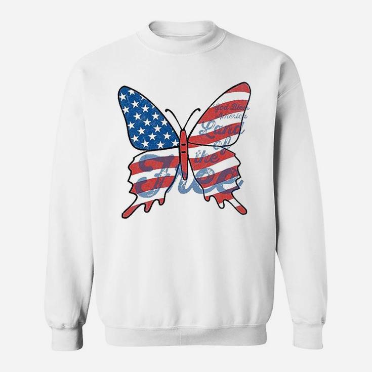 Patriotic Butterfly Youth Sweatshirt