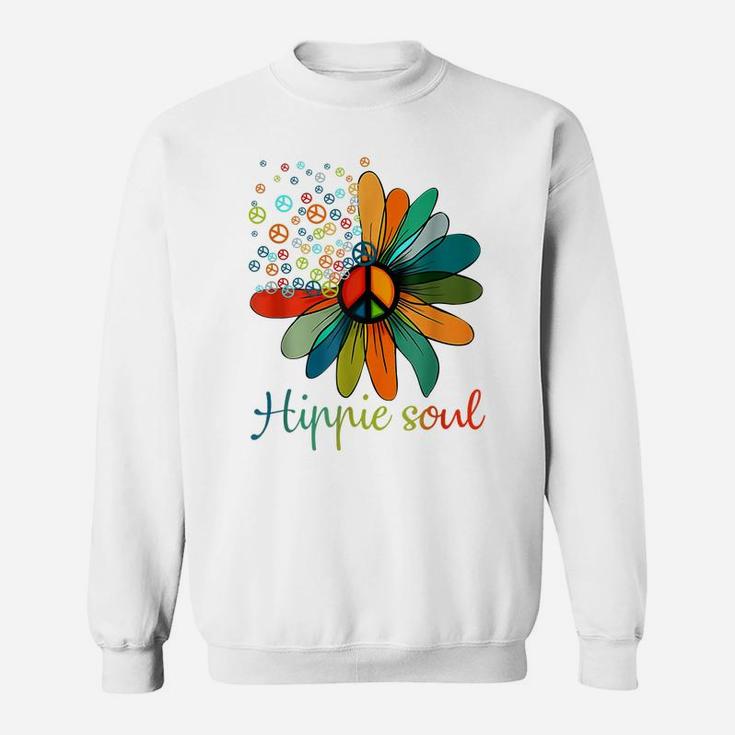 Peace Sign Hippie Soul Tshirt Flower Daisy Lovers Gifts Sweatshirt