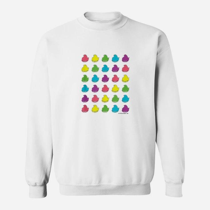 Peeps Rainbow Peeps Pattern Sweatshirt