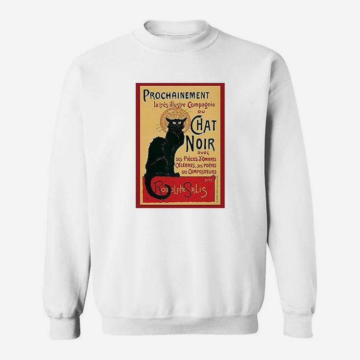 Poster Foundry Le Chat Noir The Black Cat Paris Art Deco Vintage Sweatshirt