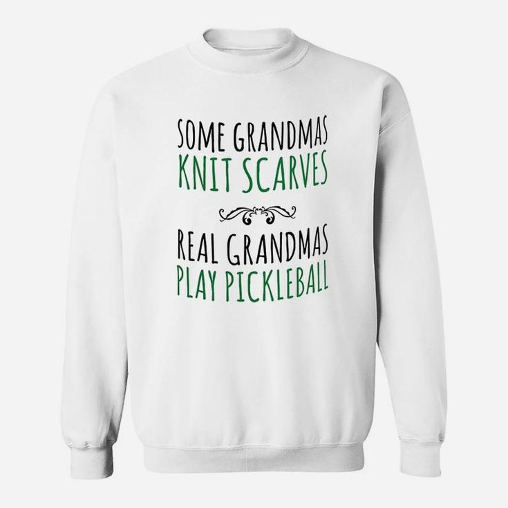 Real Grandmas Play Pickleball S Unique Sweatshirt