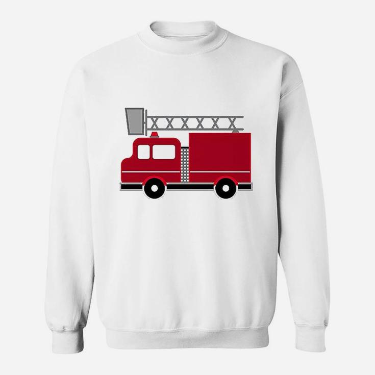 Red Firefighter Fire Truck Sweatshirt