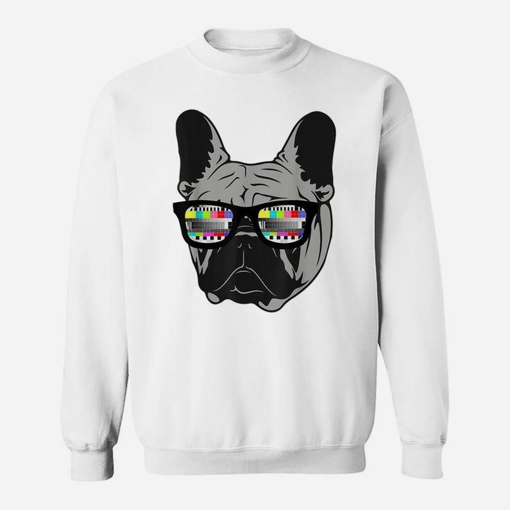 Retro French Bulldog Artwork For Frenchie Dog Lovers Sweatshirt