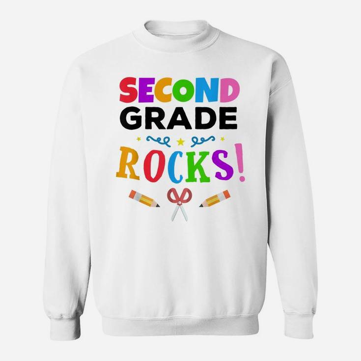 Second Grade Rocks First Day Of School Tee Sweatshirt