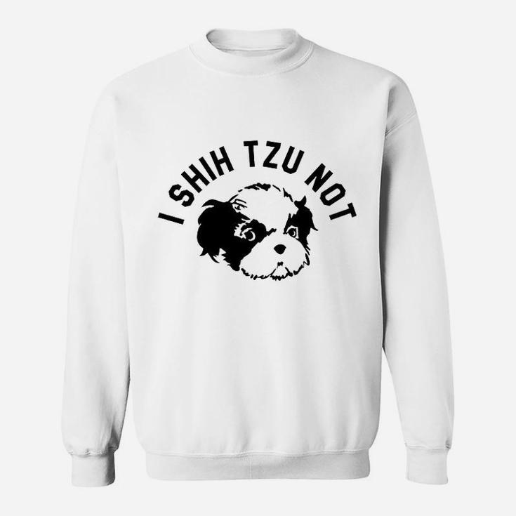 Spunky Pineapple I Shih Tzu Not Funny Dog Mom For Her Workout Muscle Sweatshirt
