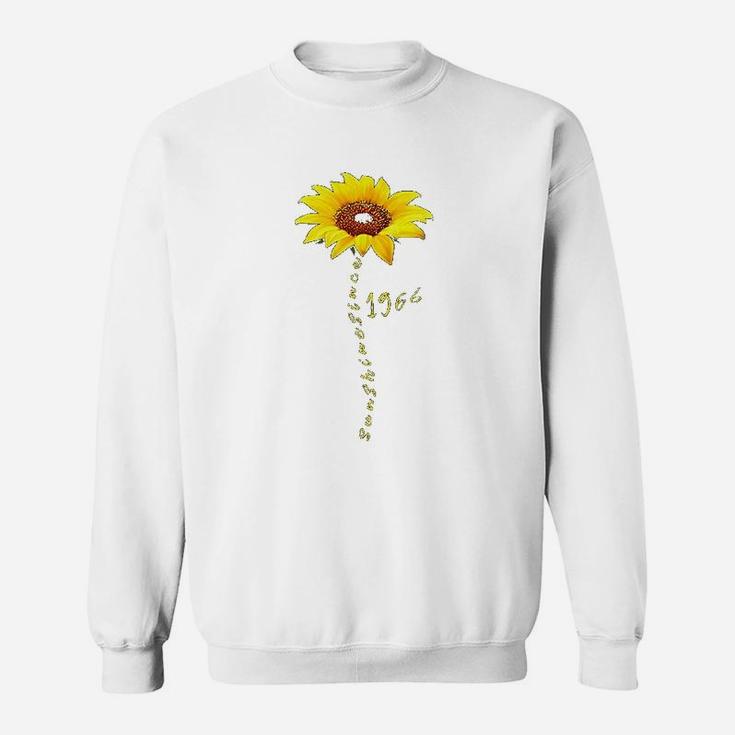 Sunshine Since 1966 5Th Birthday Gift 54 Year Old Sunflower Sweatshirt