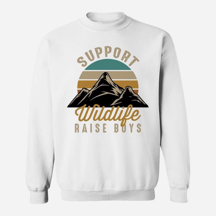 Support Wildlife Raise Boys Sweatshirt Sweatshirt