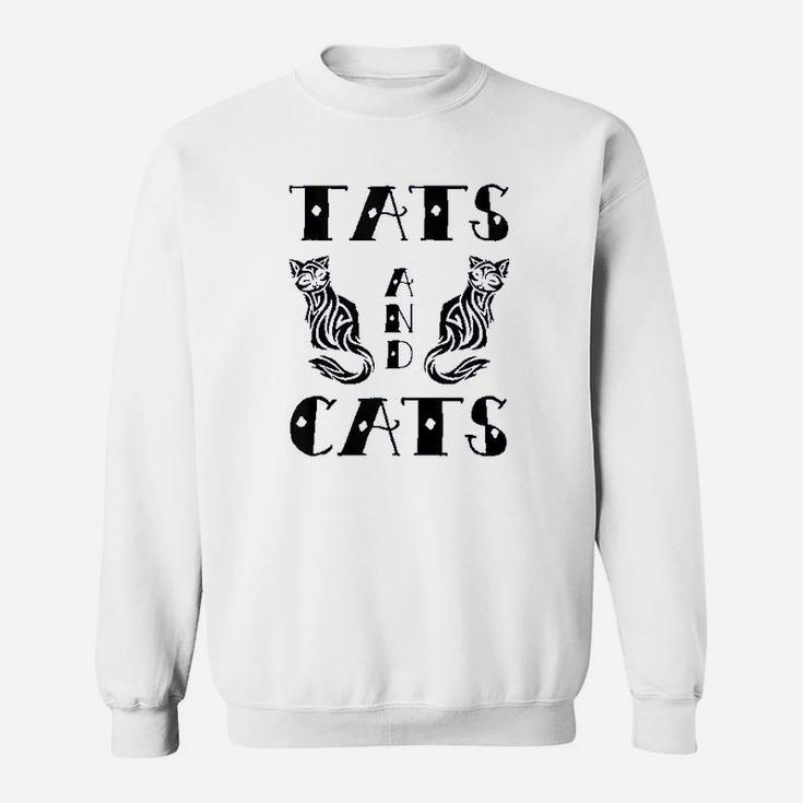 Tats Cats Cat Mom Kitty Tattoos Lover Owner Fan Gift Sweatshirt