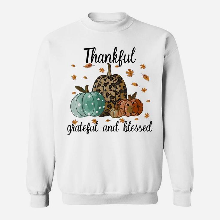 Thankful Grateful Blessed Shirt For Women Funny Christmas Sweatshirt