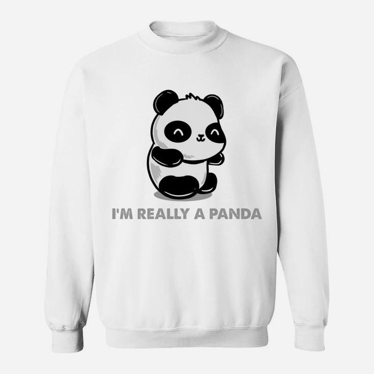 This Is My Human Costume Im Really A Panda Sweatshirt Sweatshirt