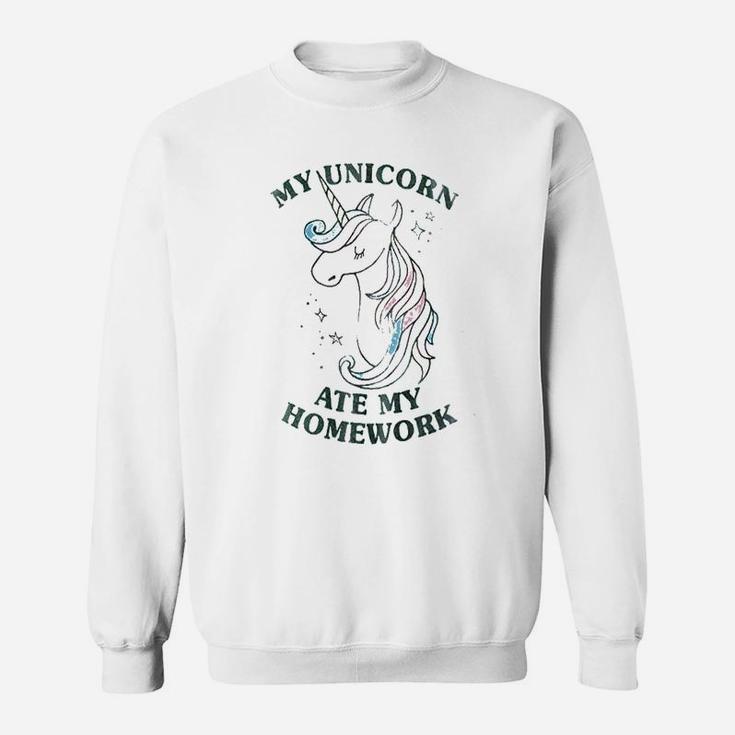 Unicorn Ate My Homework Sweatshirt