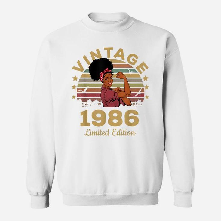 Vintage 1986 Made In 1986 35Th Birthday Women 35 Years Sweatshirt