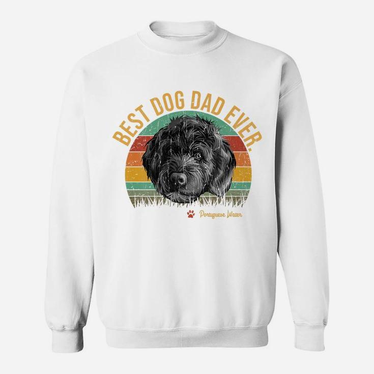 Vintage Best Portuguese Water Dad Ever Gift For Dog Lover Sweatshirt
