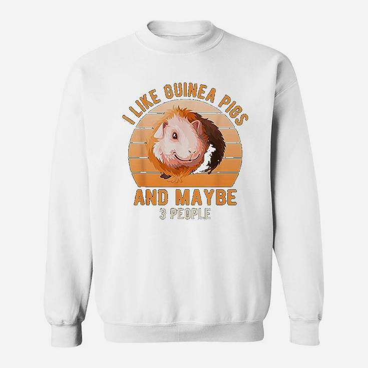 Vintage Design I Like Guinea Pigs And Maybe 3 People Sweatshirt