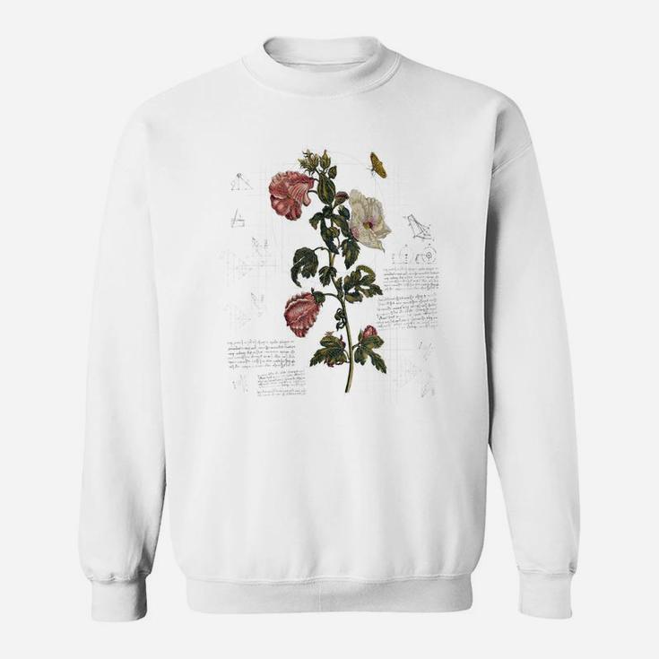 Vintage Flower Tee - Botanical Sketch Cottagecore Aesthetic Sweatshirt