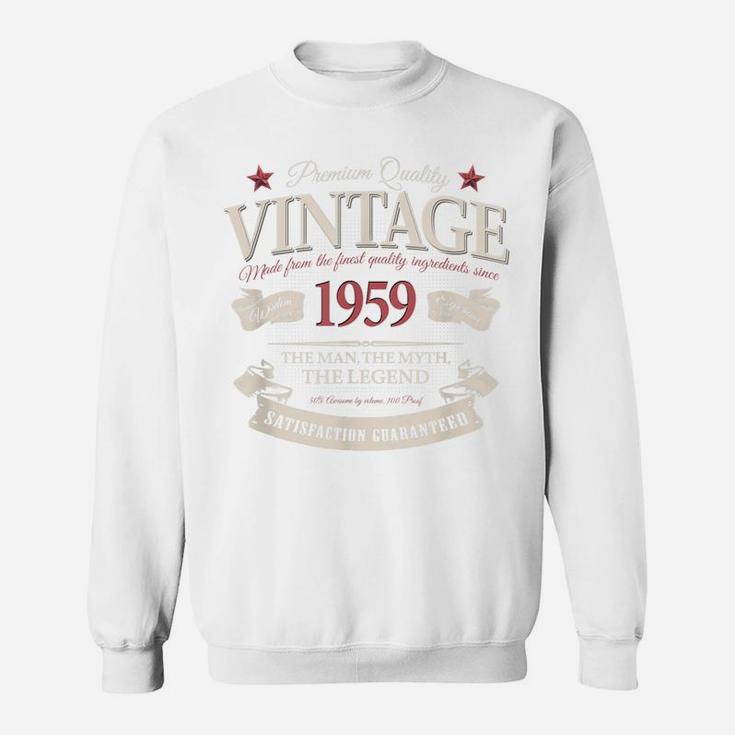 Vintage Made In 1959 60Th Birthday Man Myth Legend Sweatshirt