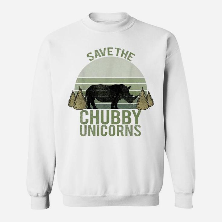 Vintage Retro Tshirt, Save The Chubby Unicorns T-Shirt Sweatshirt