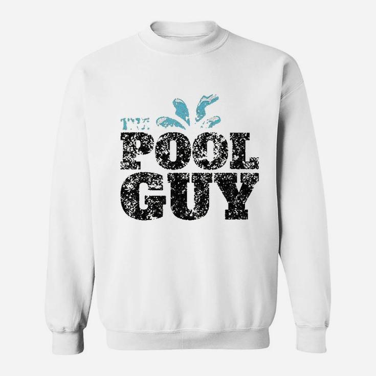 Vintage The Pool Guy Funny Swimming Sweatshirt