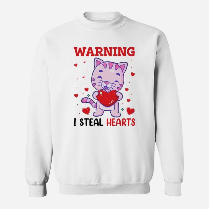 Warning I Steal Valentine Day Valentine Day Gift Happy Valentines Day Sweatshirt