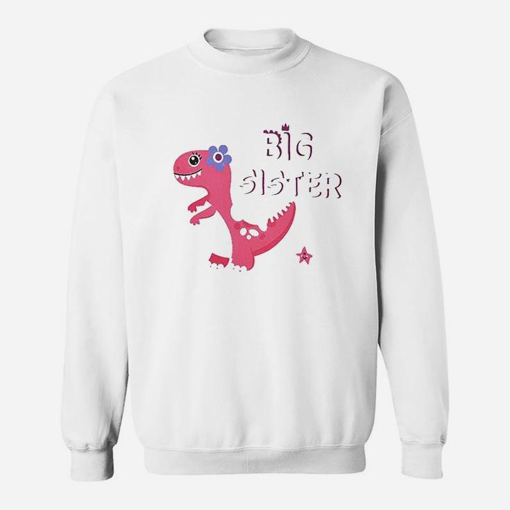 Wawsam Dinosaur Big Sister Announcement Sweatshirt