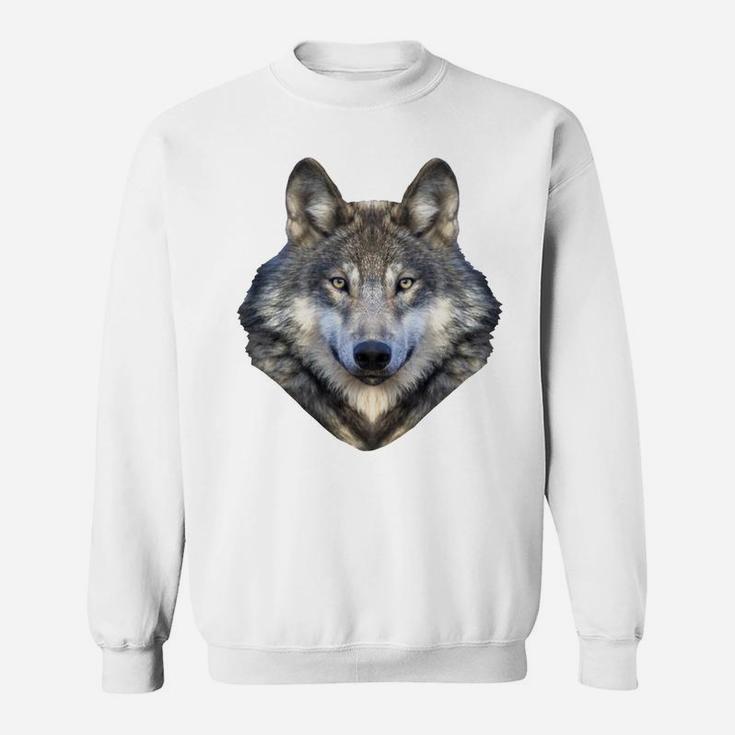 Wolf Shirt Wolf Spirit Animal Lone Wolf Face Cool Wolf Sweatshirt
