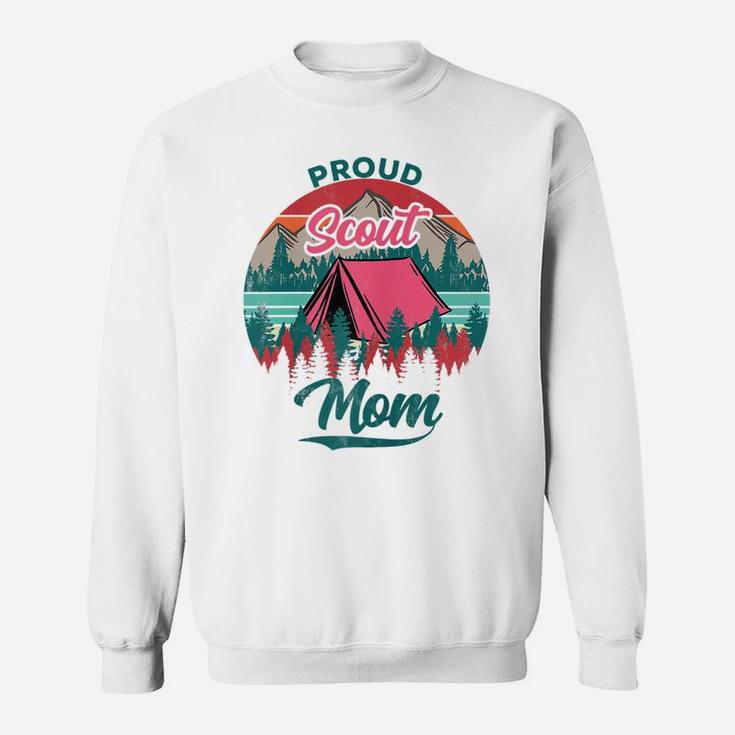 Womens Camping Mother- Proud Scout Mom Sweatshirt