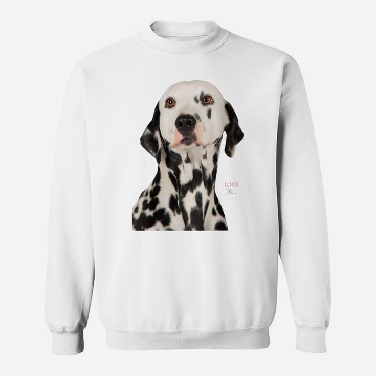 Womens Dalmatian Shirt Dalmation Tshirt Dog Mom Dad Love Pet Tee Sweatshirt