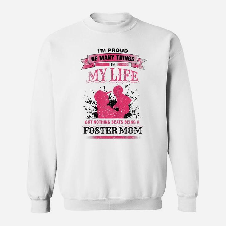Womens Foster Mom Proud Foster Mothers Day Gift Sweatshirt