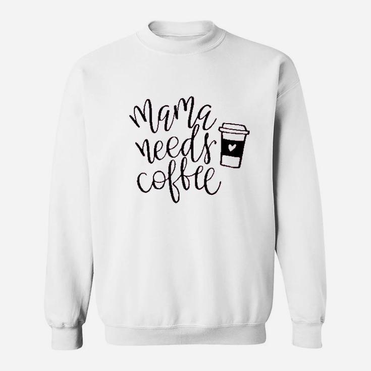 Yzeecol Summer Casual Mama Needs Coffee Sweatshirt