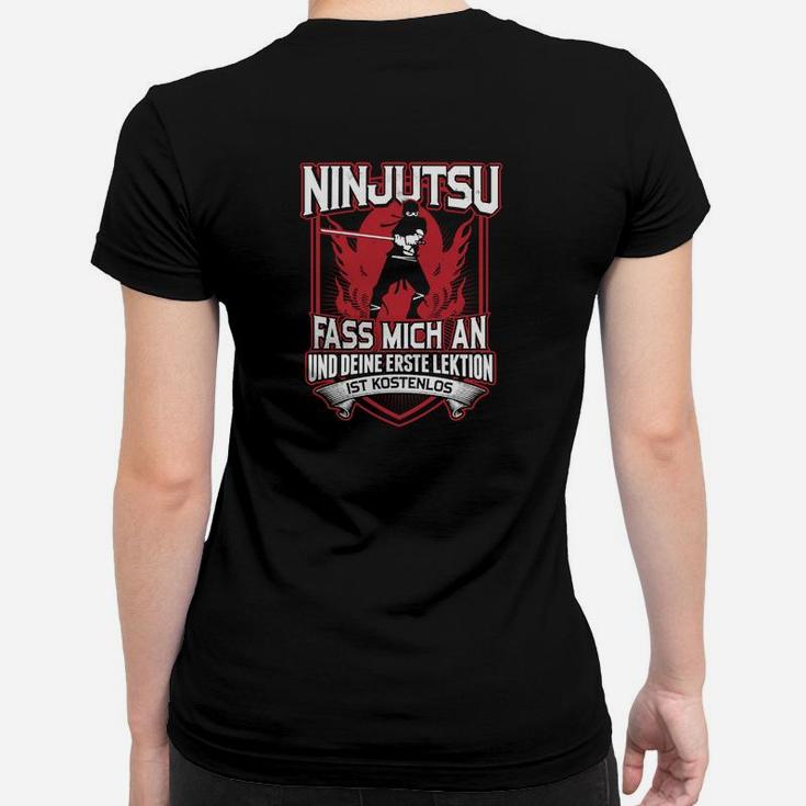 Ninjutsu Frauen Tshirt Erste Lektion Kostenlos, Witziges Kampfkunst Tee