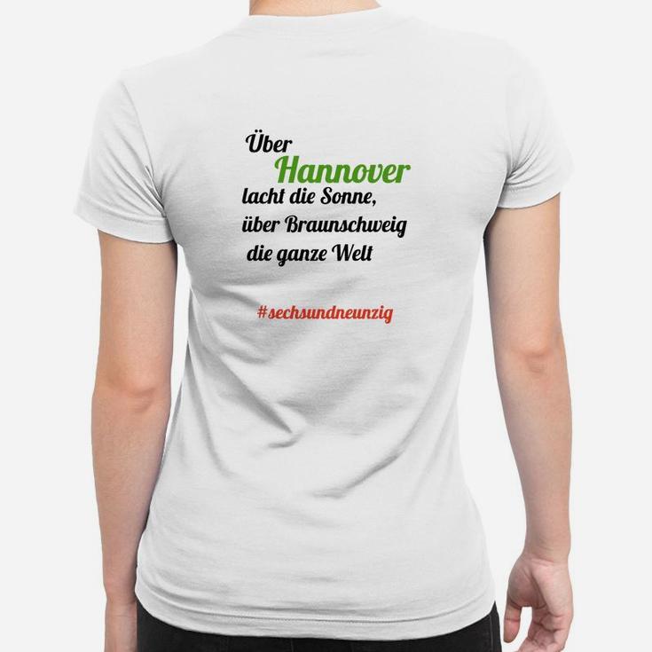 Hannover Liebhaber Frauen Tshirt, Sonnenuntergang Slogan, #96 Motiv