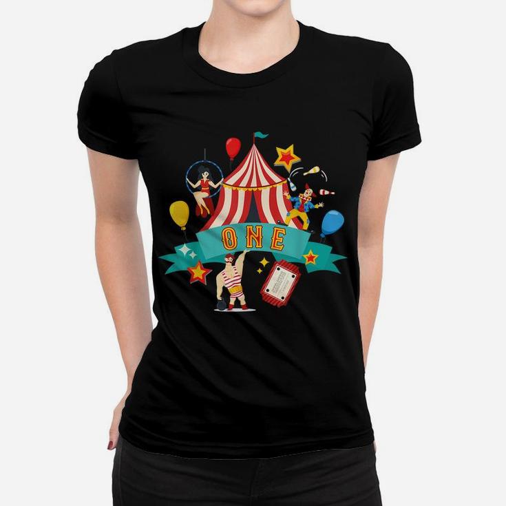 1 Year Old Circus Performer 1St Birthday Carnival Clown Baby Women T-shirt