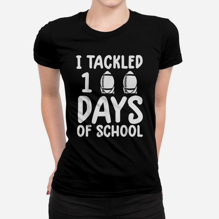 100 Days Of School Shirt Kids Funny Football Shirts For Boys Women T-shirt