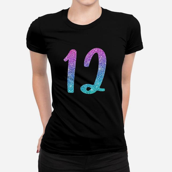 12Th Birthday Gift For Girls  Number 12 Women T-shirt