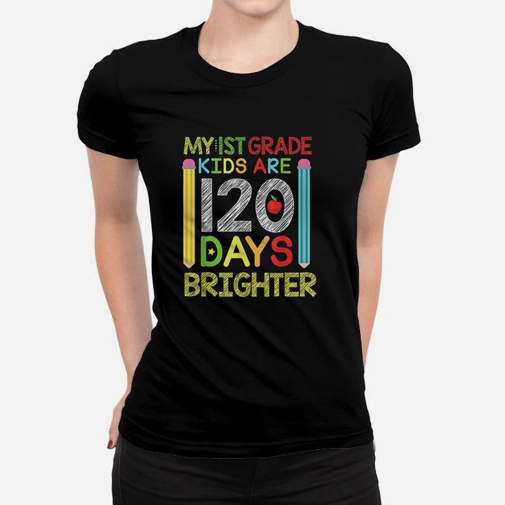1St Grade 120 Days Of School Pencil Teacher Kids Women T-shirt